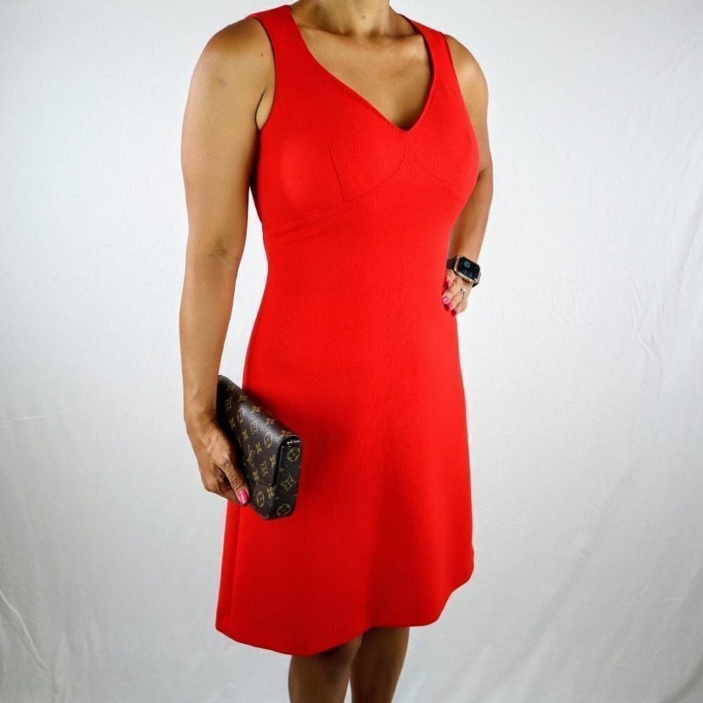Versus by Versace Red Sheath Vintage Dress $1995 - Picture 9 of 10